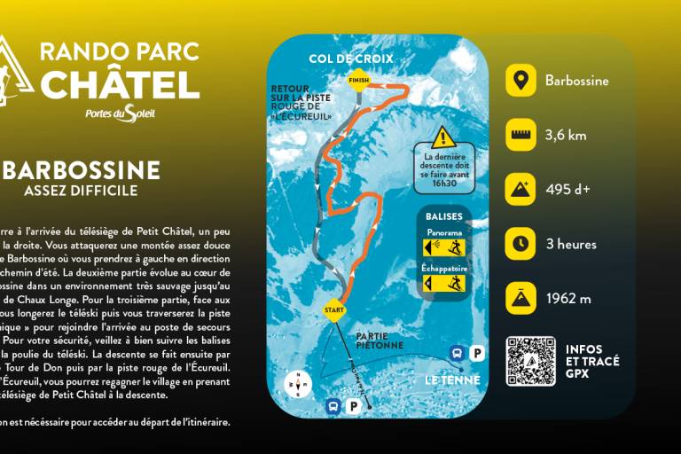 Itinéraire ski de randonnée Barbossine image2