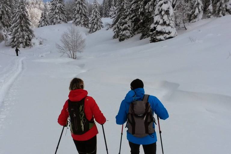 Snowshoeing treks : La croix du Nivolet image2