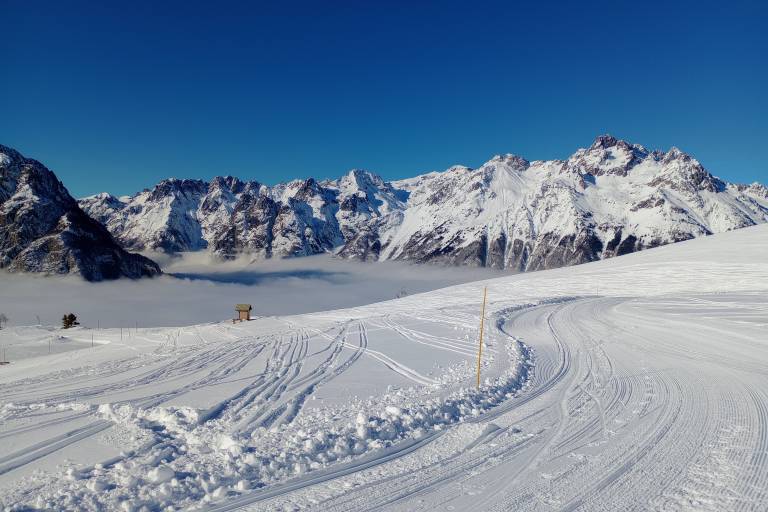 Le lac du Langaret - trail blanc depuis Villard-Reculas image2