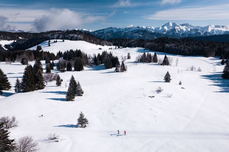 Champ des Creusates - snowshoe trail image2