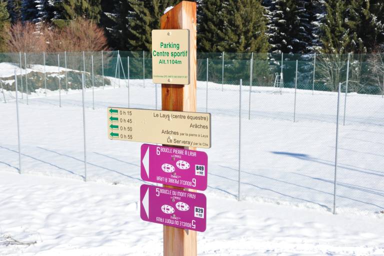 Mont Favy loop - snowshoe trail image1