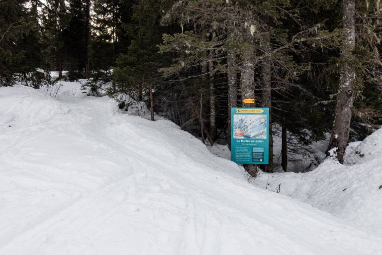 Itinéraire de ski de randonnée Montée du Lapiaz image1