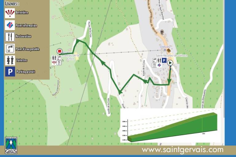 itinéraire trail Montée du Plateau de la Croix image1