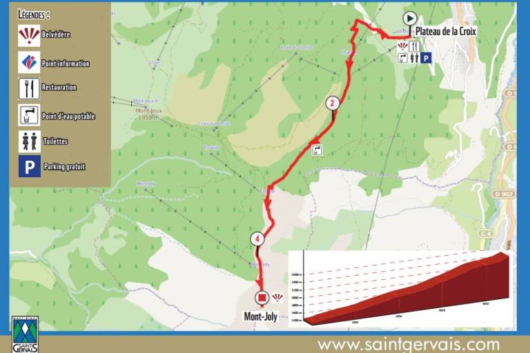 Itinéraire trail Diagonale du Mont-Joly image1