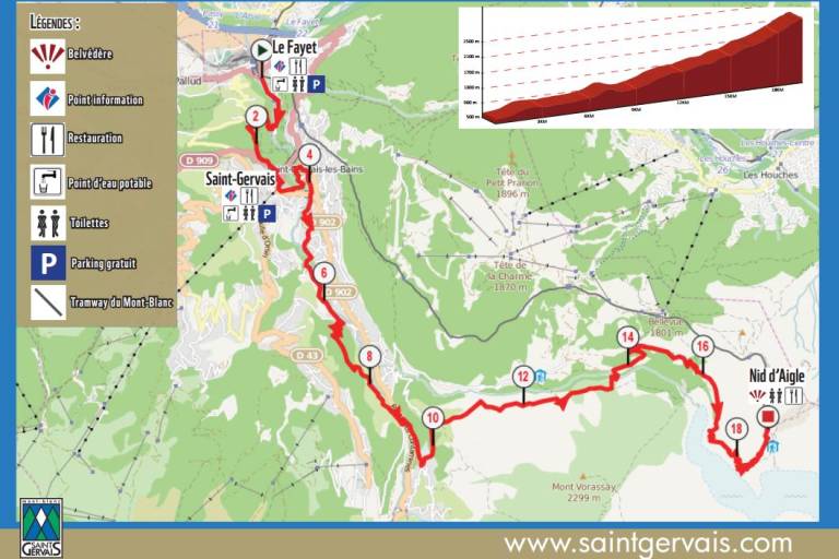Itinéraire trail Montée du Nid d'Aigle image1