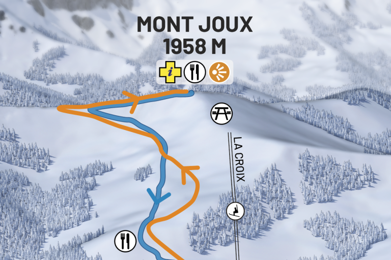 Itinéraire de ski de randonnée alpin - Itinéraire nocturne - Les Communailles / Sommet du Mont Joux image1