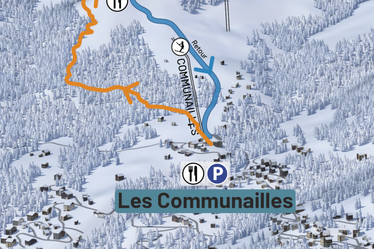 Itinéraire de ski de randonnée alpin - Les Communailles / Télésiège de la Croix image1