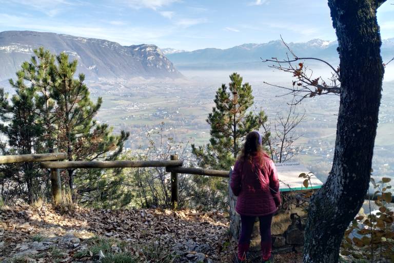La Croix de la Coche depuis Saint Baldoph par le bois de châtaigners image1