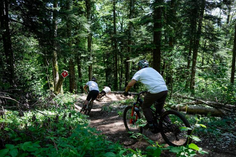 Mountainbike-Piste Downhill - rot - Chez Paco - Espace Ain Forestière image2