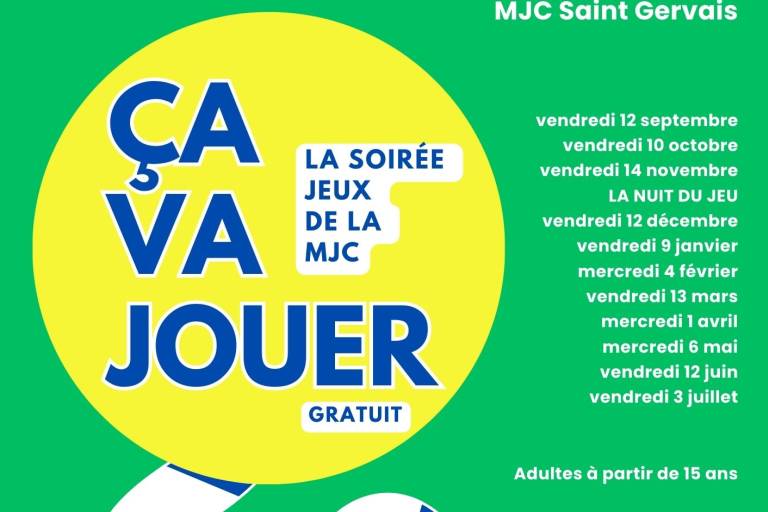 MJC - Ça va jouer, la soirée jeux de la MJC image1