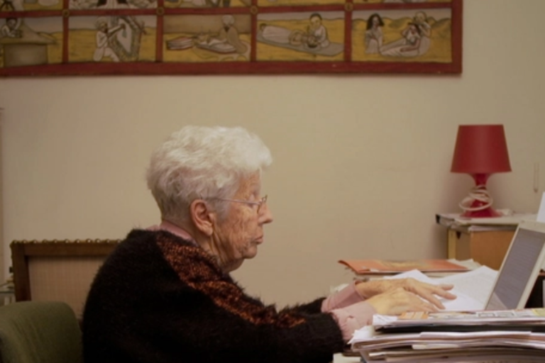 Migrant'scène à l'AQCV Projection de "combattante" image1