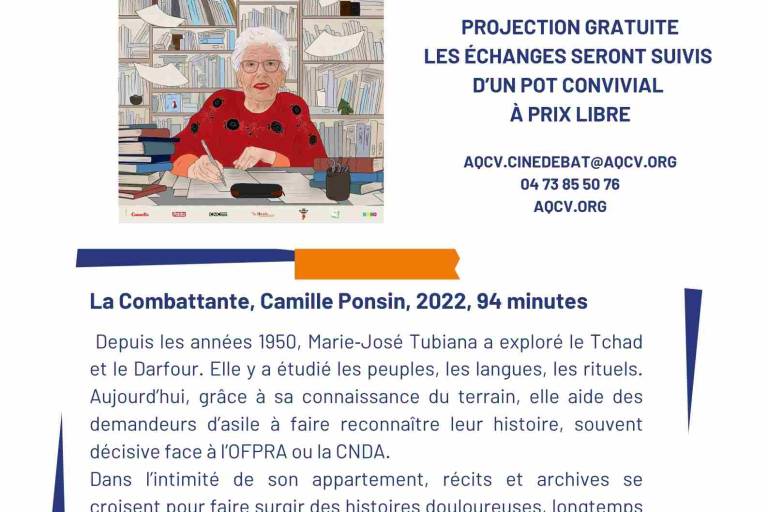 Migrant'scène à l'AQCV Projection de "combattante" image2