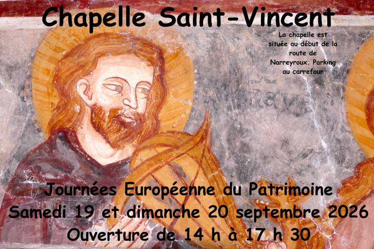 Journées Européennes du Patrimoine: Chapelle Saint Vincent image1