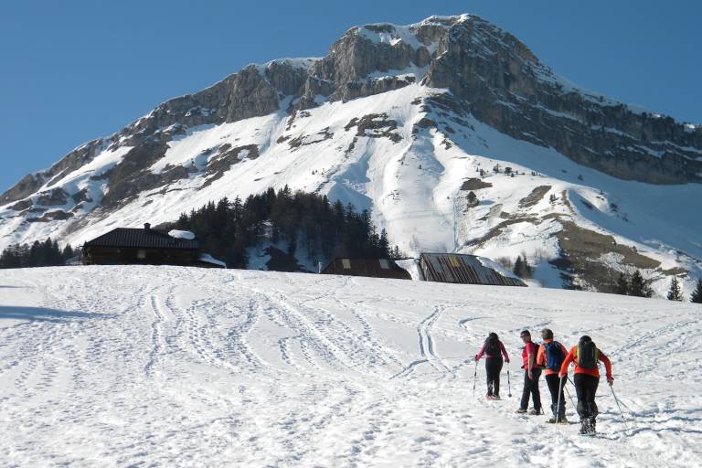 Randonnée raquettes : Les Chalets de la Fullie depuis Ecole en Bauges image1