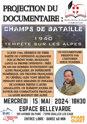 image Projection du documentaire : Champs de bataille - 1940 tempête sur les Alpes + services/events/21128/22026963