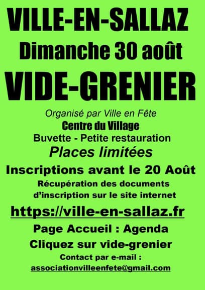 Ville-en-Sallaz Yard Sale