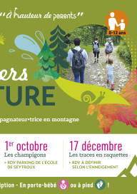 A hauteur de parents : Atellier nature en raquettes