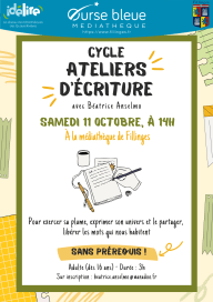 Atelier d'écriture avec Béatrice Anselmo
