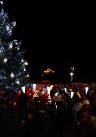 Soirée illumination du sapin de Cordon