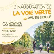 Programme "Inauguration de la Voie Verte du Val de Sioule" -Départ cyclo depuis Broût-Vernet
