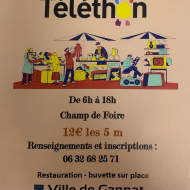 Brocante en faveur du Téléthon