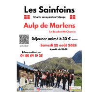 Déjeuner animé à l'Aulp de Marlens