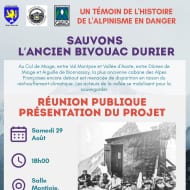 Réunion publique - sauvons l'ancien bivouac Durier