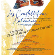 Les Constellations éphémères – 7 concerts