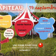 Soirée festive sous le chapiteau — Cirque, Repas et Concerts