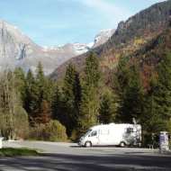 Service area for camper vans