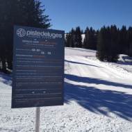 Sledging slope des Chavannes