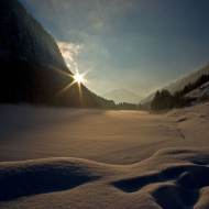 Lac de Montriond en hiver