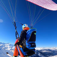 Parapente à ski "Le Must" 1200m de dénivelé