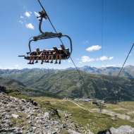 Ski lifts in summer