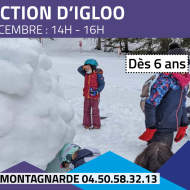 Construction d'igloo en famille