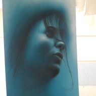 Fresque : Portrait de femme
