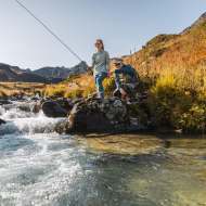 Pêche en montagne tous niveaux avec un moniteur guide