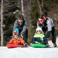 Piste de luge accès libre La Féclaz