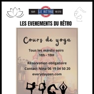 Yoga classes at Le Rétro