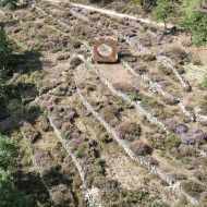 Dry stone wall path