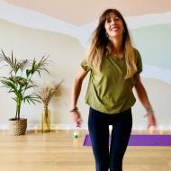 Dynamic yoga class