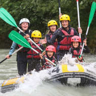 Activités d'eaux vives en famille avec Session Raft