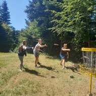 Disc Golf - trou n°1 - La Croix de Bauzon