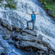 Les cascades de Narreyroux et le col des Lauzes
