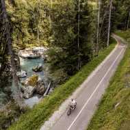 Voie verte et voie partagée Aime - Villaroger