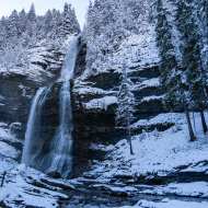 Itinéraire raquettes : Cascade du Rouget