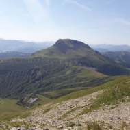 Le col de Niard depuis le Peray – sentier pédestre