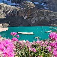 Le lac et le refuge du Pavé