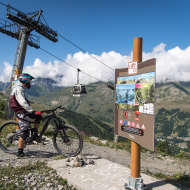 Michael Pascal (23) - Piste de descente VTT