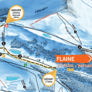 Montée des Grands Vans ski touring itinerary